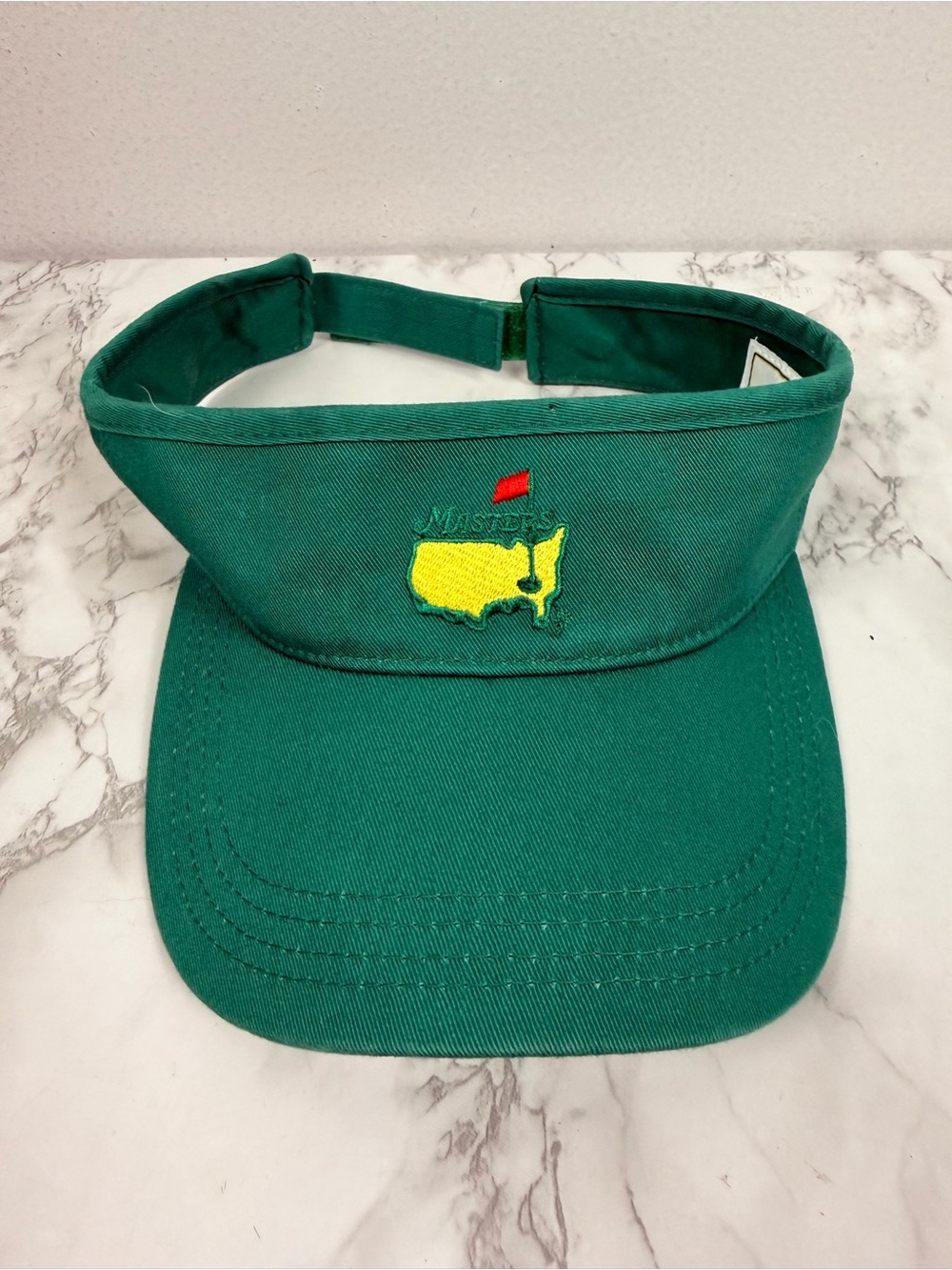 Masters American Needle Golf Visor Hat Green Adjustable Strapback